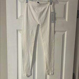 Soho Girls Cream High-Rise Slim Leggings